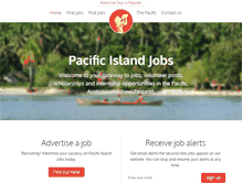 Tablet Screenshot of pacificislandjobs.com